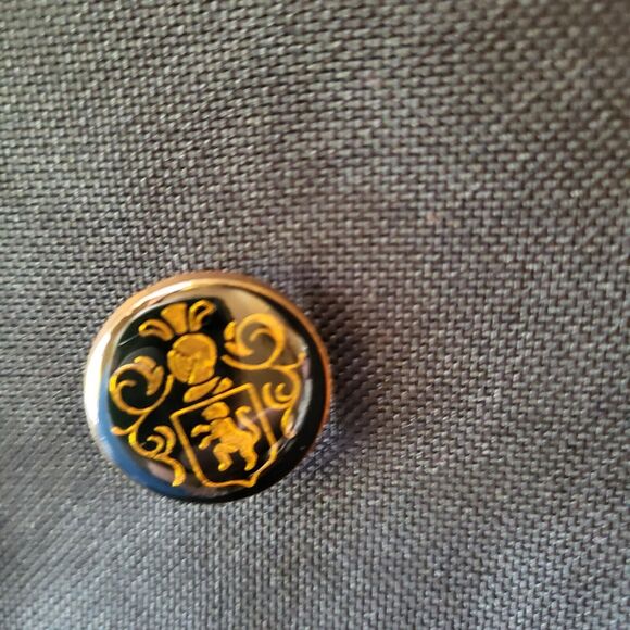 Vintage Jackie Vital Men’s Suit Jacket Size 38L Black Poly Blend - Picture 6 of 6